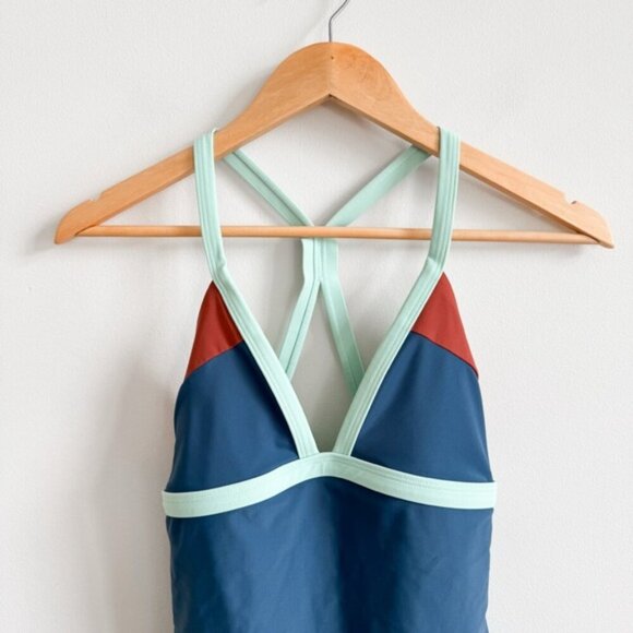 PRANA • Amaka One Piece Swimsuit in Atlantic Colorblock • XS - Picture 4 of 12